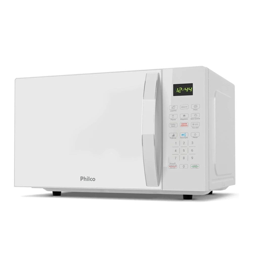 Microondas Philco PMO30B 28L 1100W Com Função Descongelar Rápido, Trava de Segurança e Display Digital