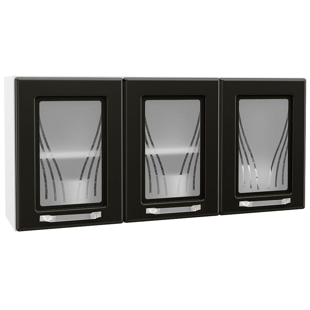 Armario Triplo 3 Portas Telasul Star com Vidro