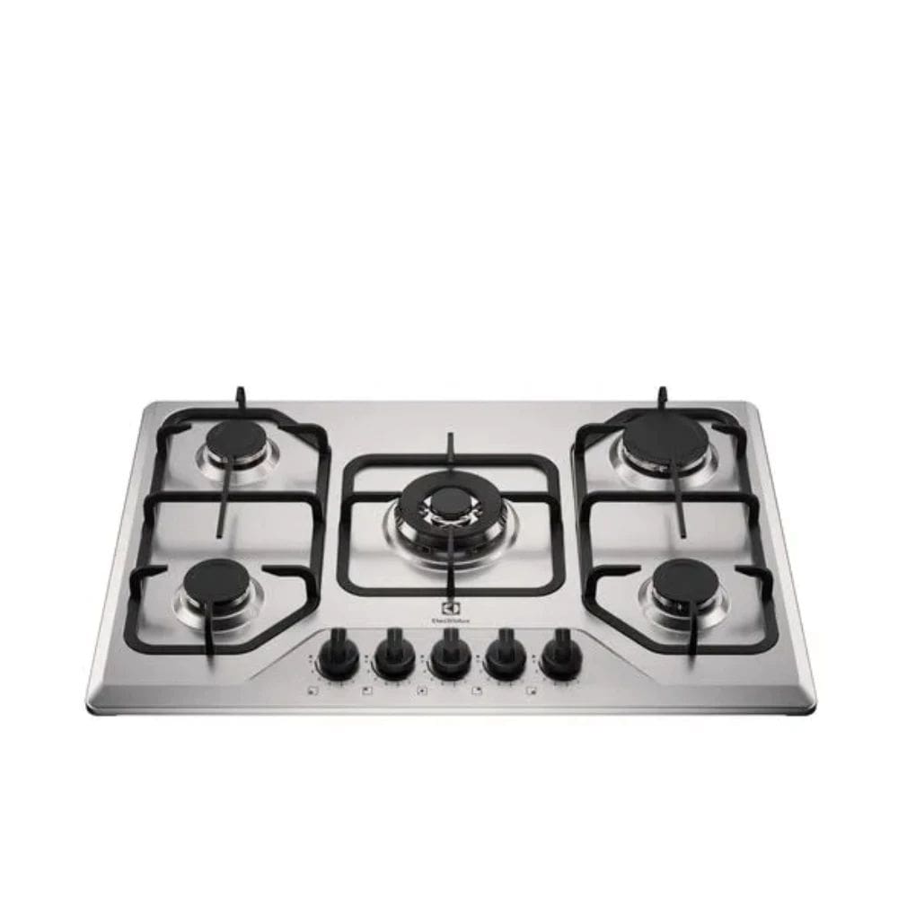Cooktop 5 Bocas a Gás Electrolux KE5XC, Grades Ferro Fundido, Chama Precisa 6 Níveis, Acendimento Automático Bivolt
