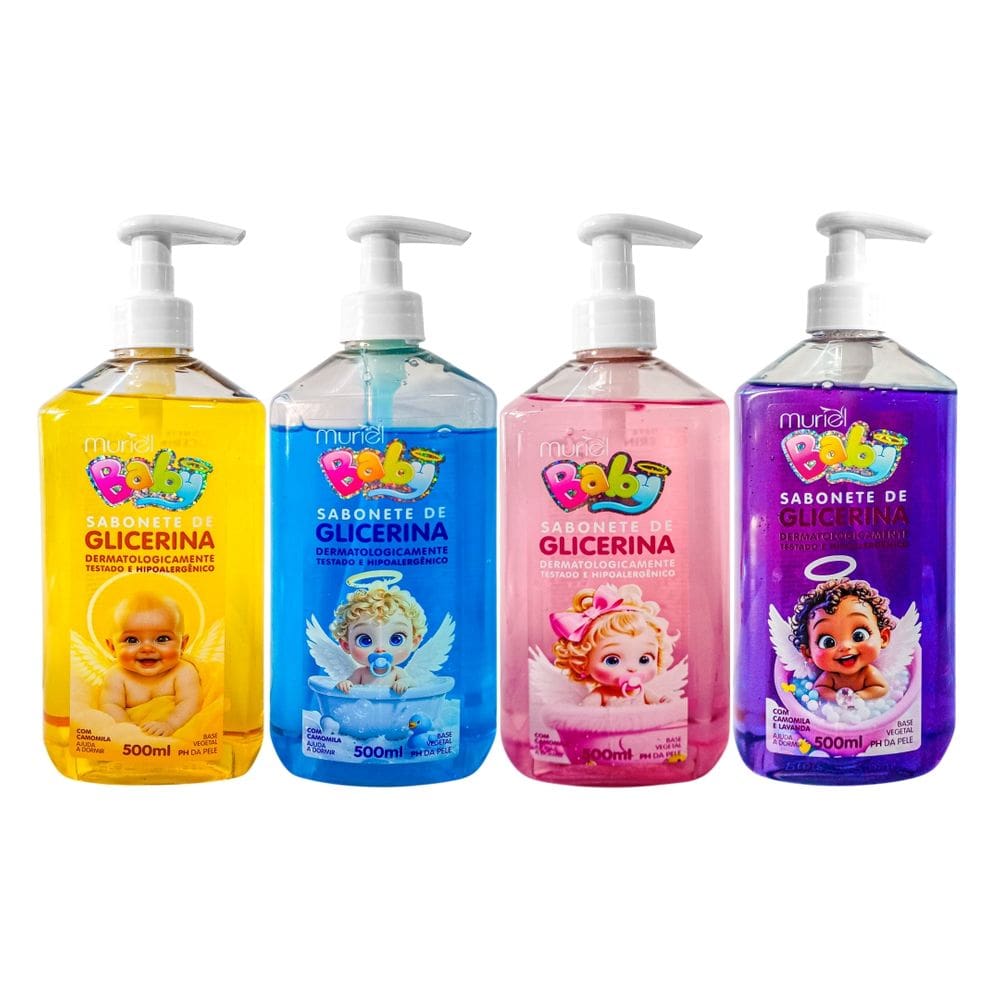 Sabonete Liquido Glicerina Muriel Baby 500Ml