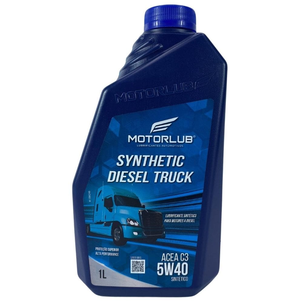 Oleo Motor Motorlub 5W40 Diesel Acea C3 Sintético 1L