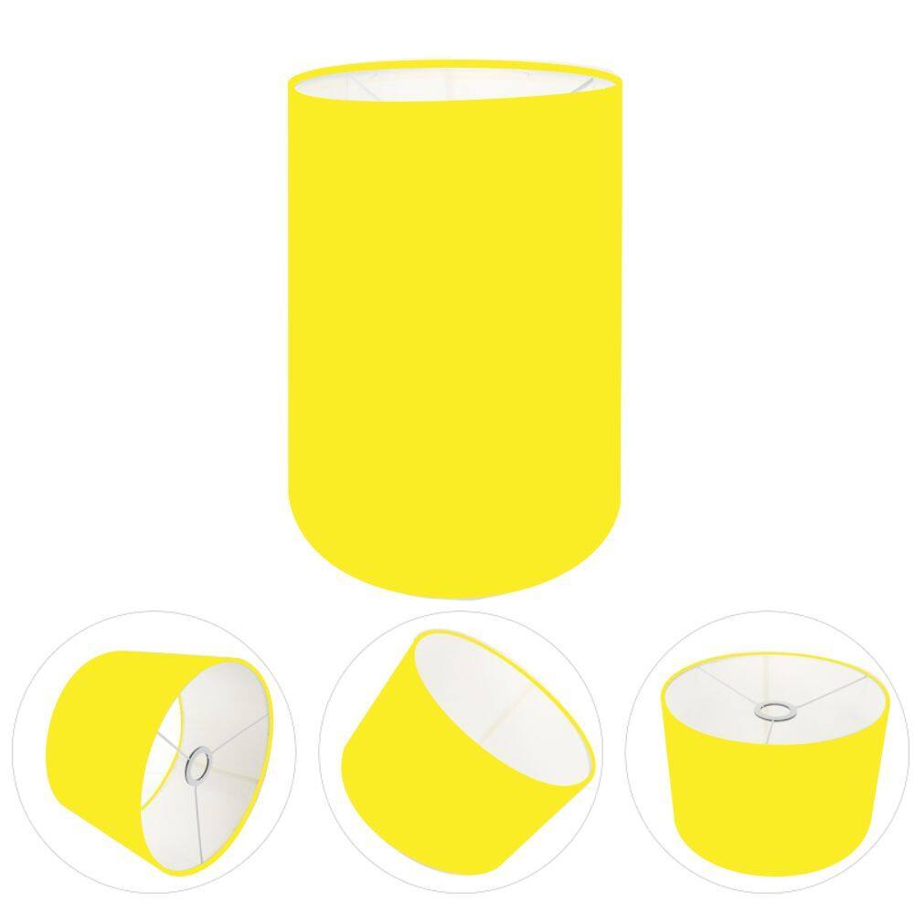 Cúpula Abajur Cilíndrica Cp-7004 Ø15x25cm Amarelo