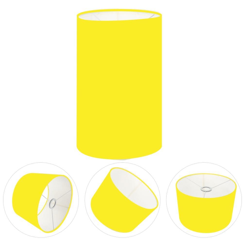 Cúpula Abajur Cilíndrica Cp-7002 Ø13x30cm Amarelo