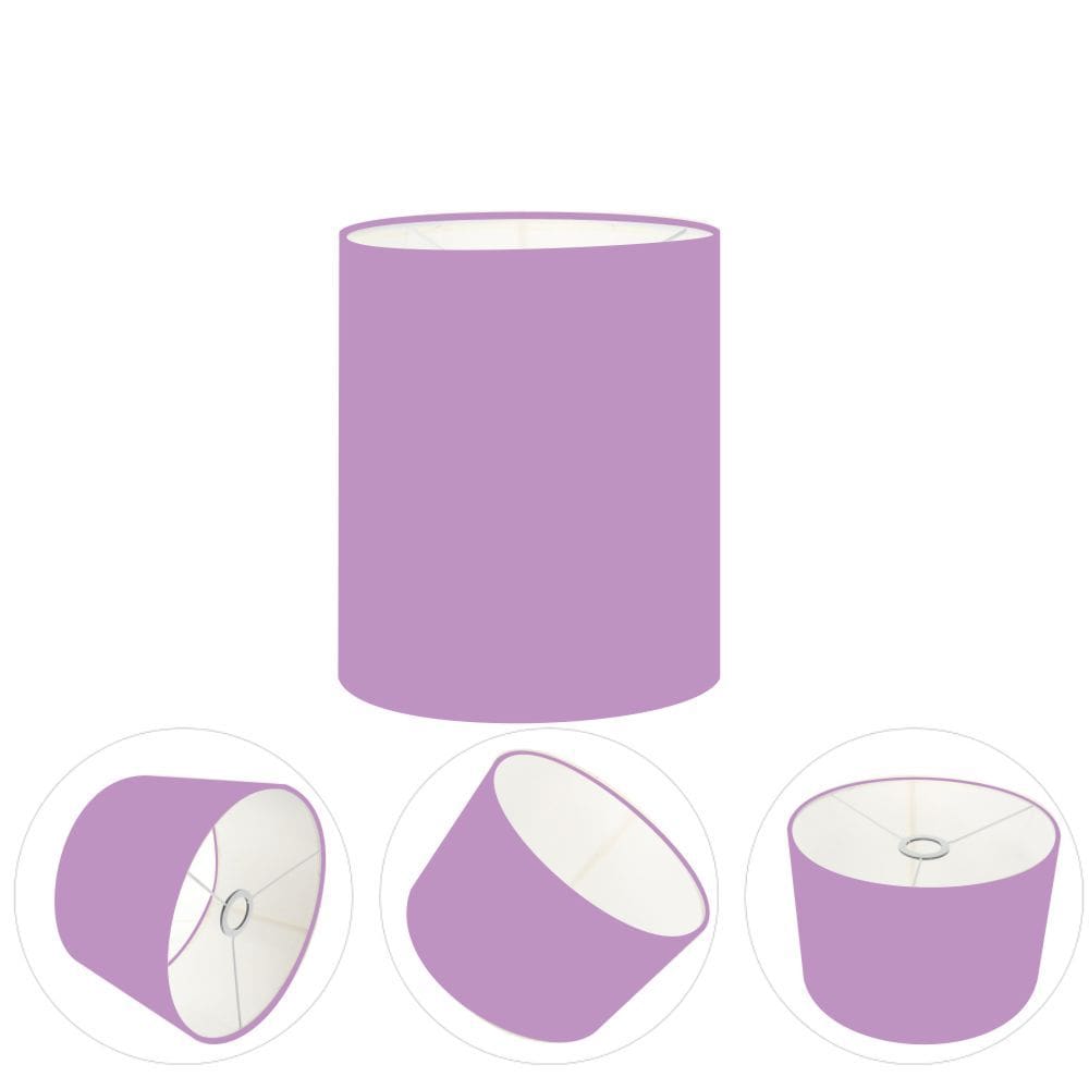 Cúpula Abajur Cilíndrica Cp-7001 Ø13x15cm - Lilas