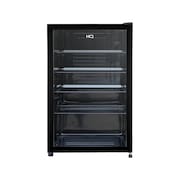 Frigobar Expositor Vertical HQ Vidro Duplo 130 Litros Preto HQ-130FBPVL