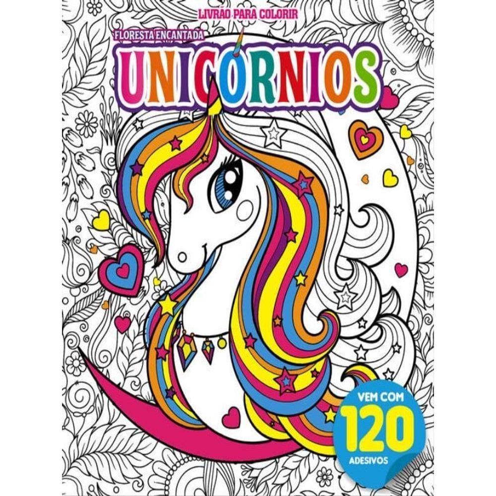 Unicórnios Livrão Para Colorir