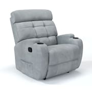 Poltrona do Papai Reclinável Manual em Tecido Bouclé Damie