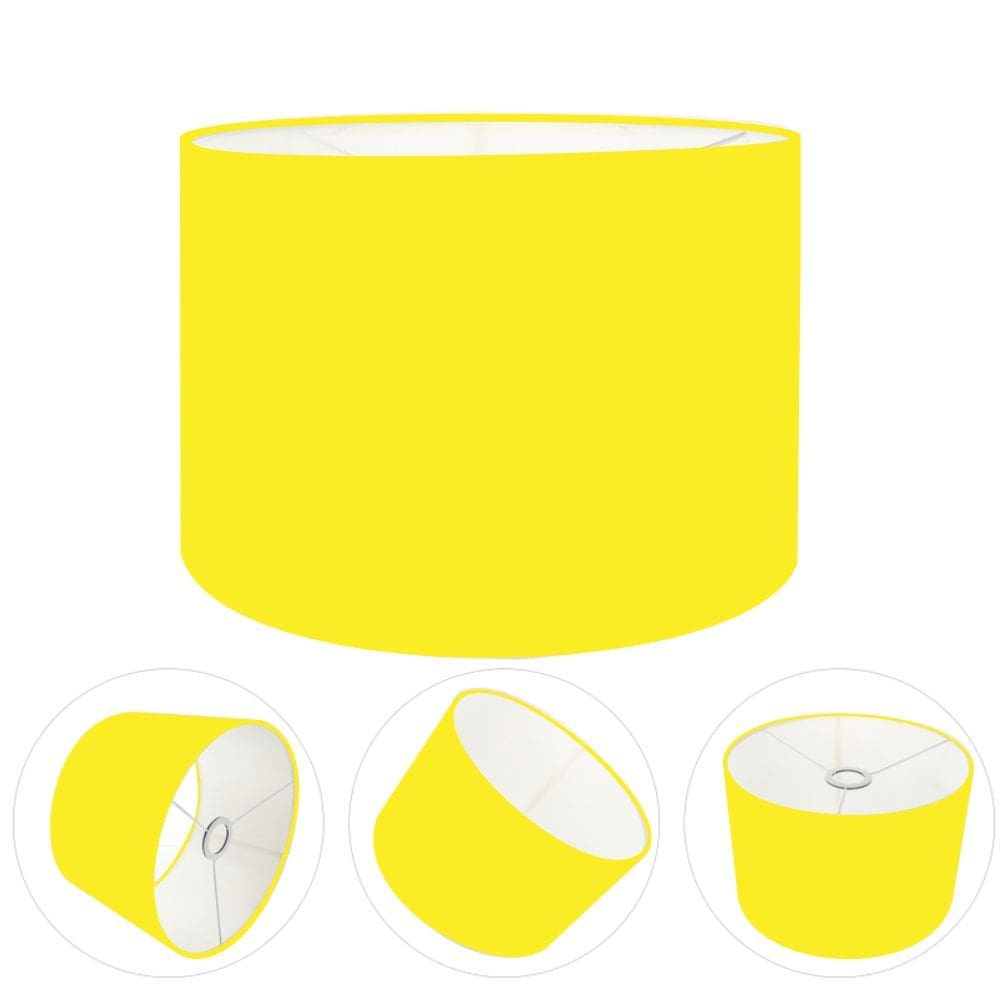 Cúpula Abajur Cilíndrica Cp-8020 Ø45x21cm Amarelo