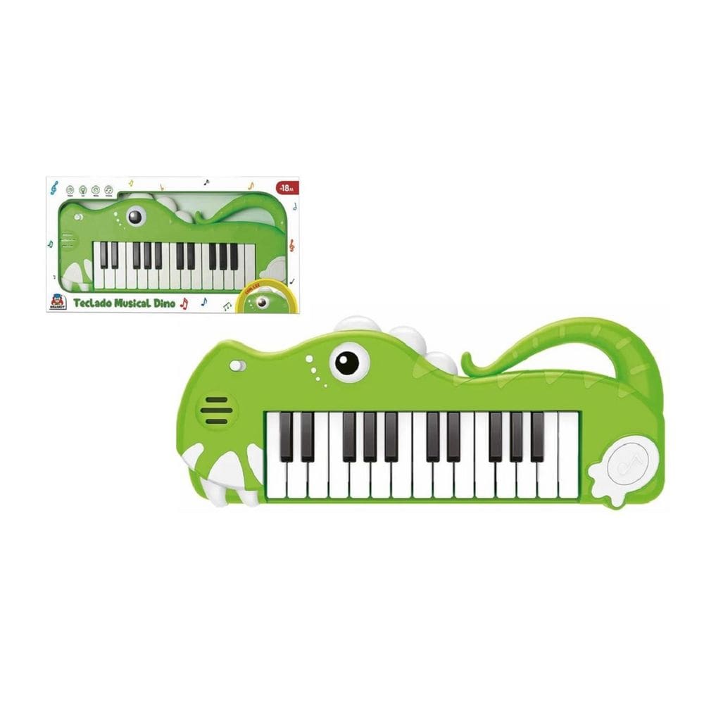 Teclado Infantil Musical Dino - Braskit