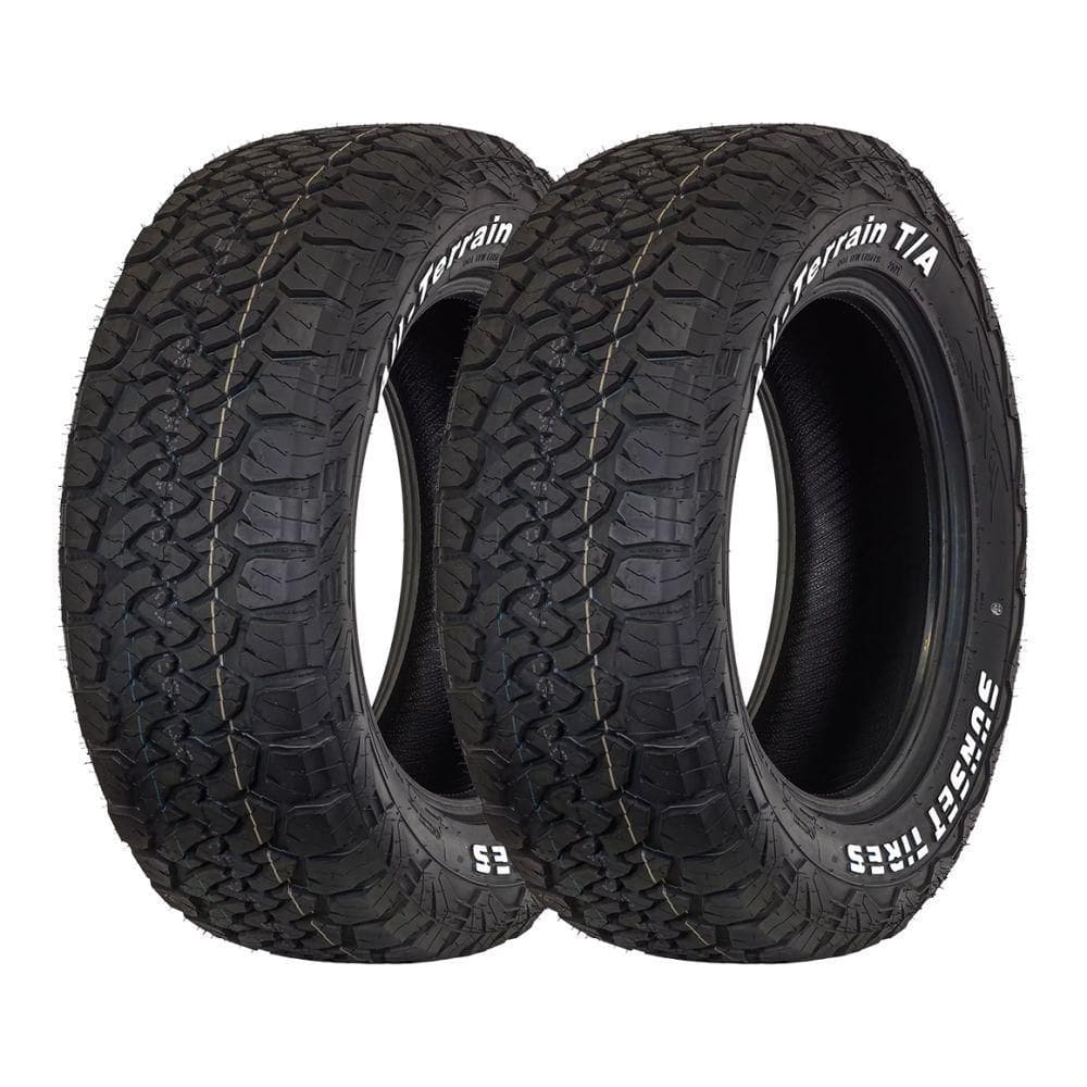 Kit 2 Pneus Sunset Aro 15 205/70R15 All-Terrain T/A Letras Brancas 96/93S