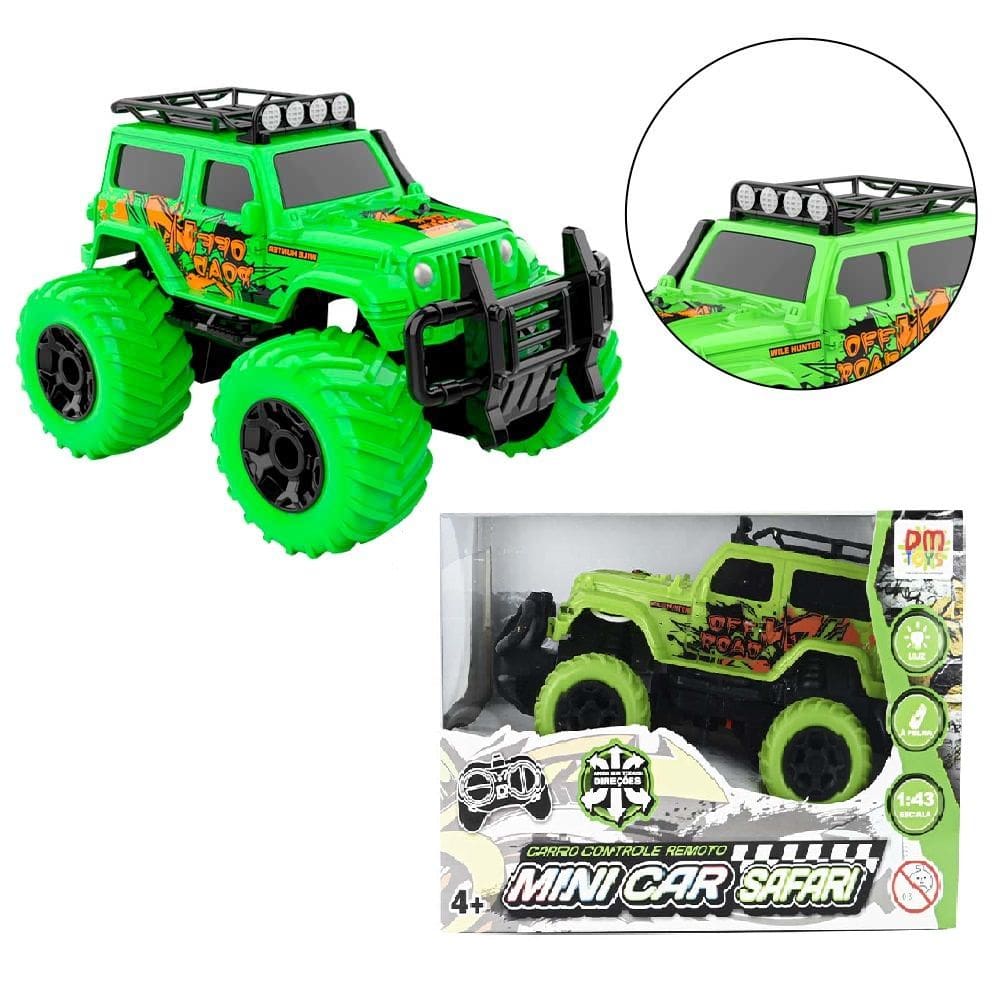 Carro Controle Remoto sem Fio com Luz Mini Car 1:43 - DmToys
