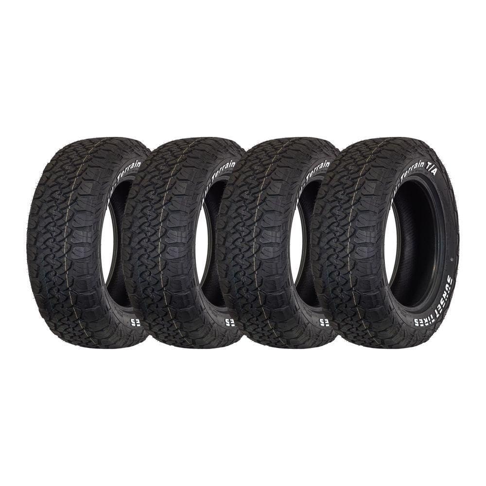 Kit 4 Pneus Sunset Aro 15 205/70R15 All-Terrain T/A Letras Brancas 96/93S