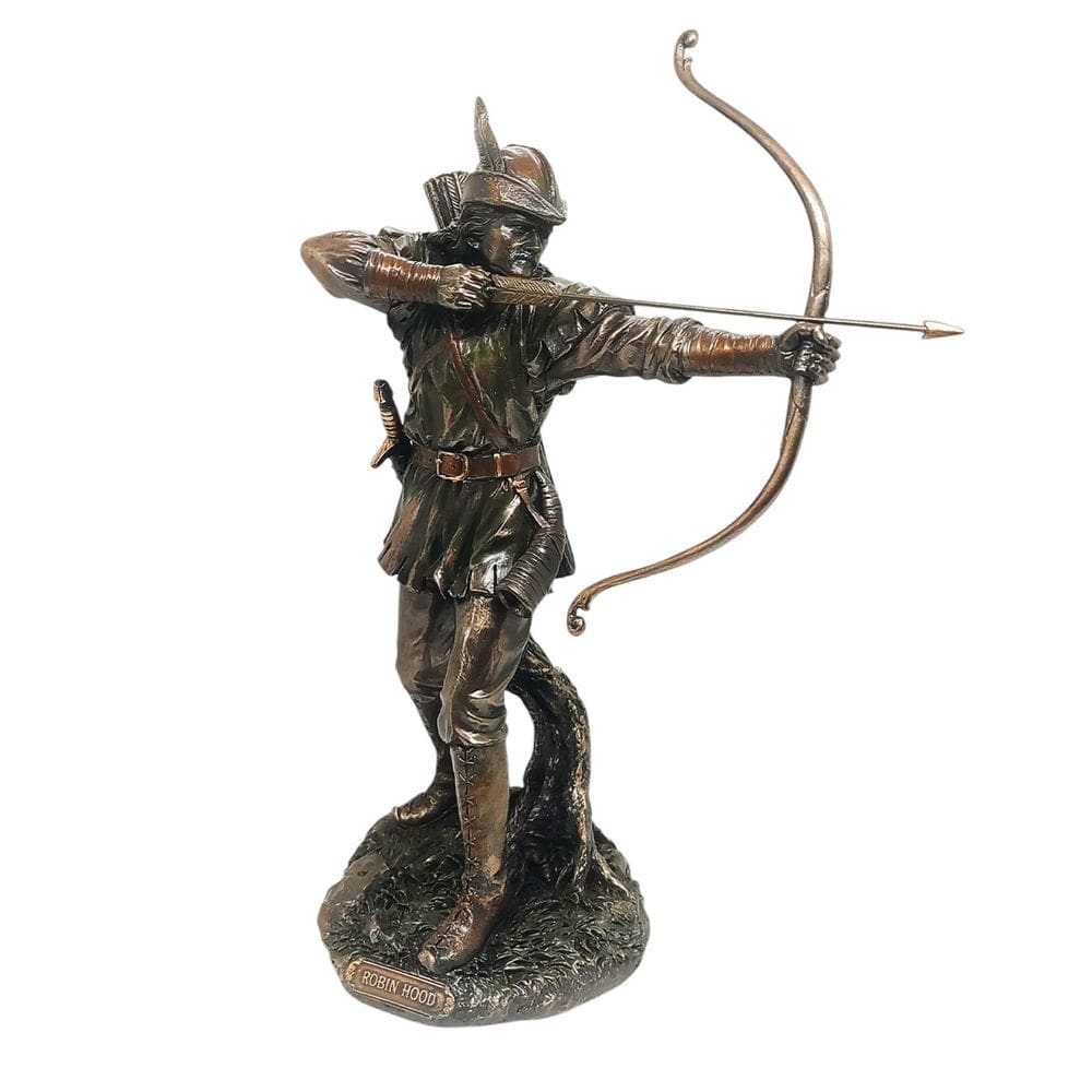 Estátua Robin Hood Arqueiro Justiceiro Corajoso 29 cm