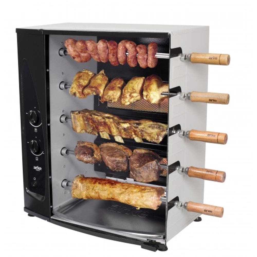 Churrasqueira Assador Gás Rotativo 5 Espetos AGR 05 Bivolt Arke