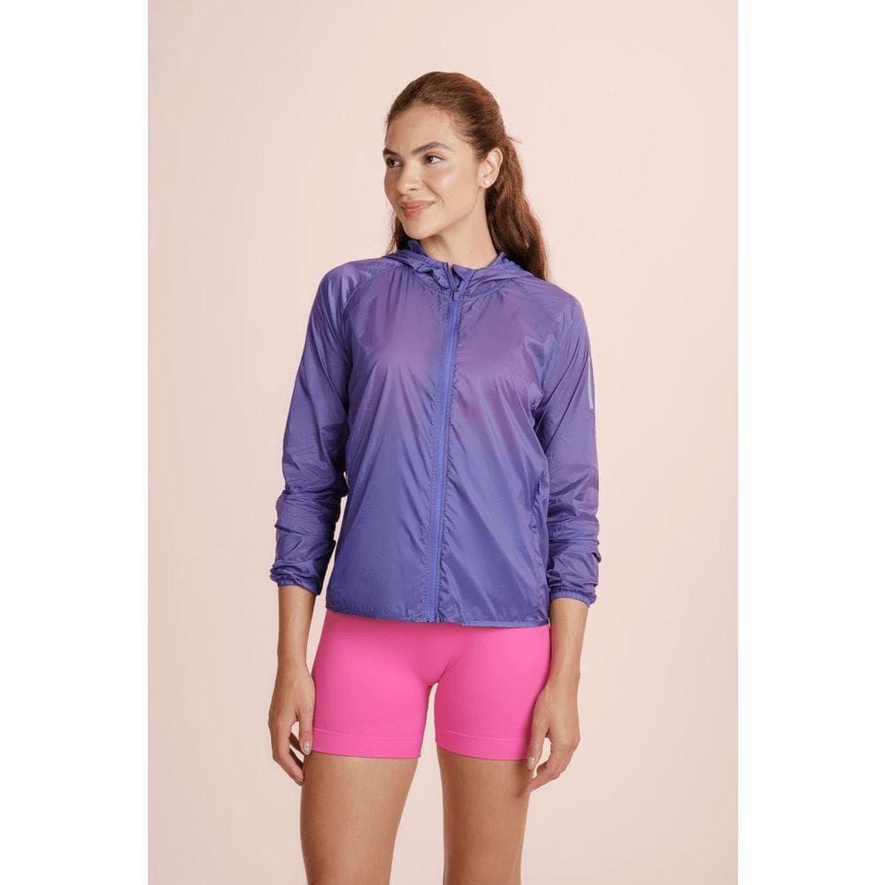 Jaqueta Feminina Quebra Vento Lupo Zíper Capuz