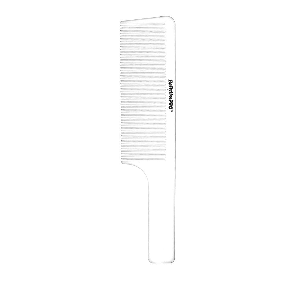 Clipper Comb BaBylissPro Barberology de 9 polegadas branco para barbeiro