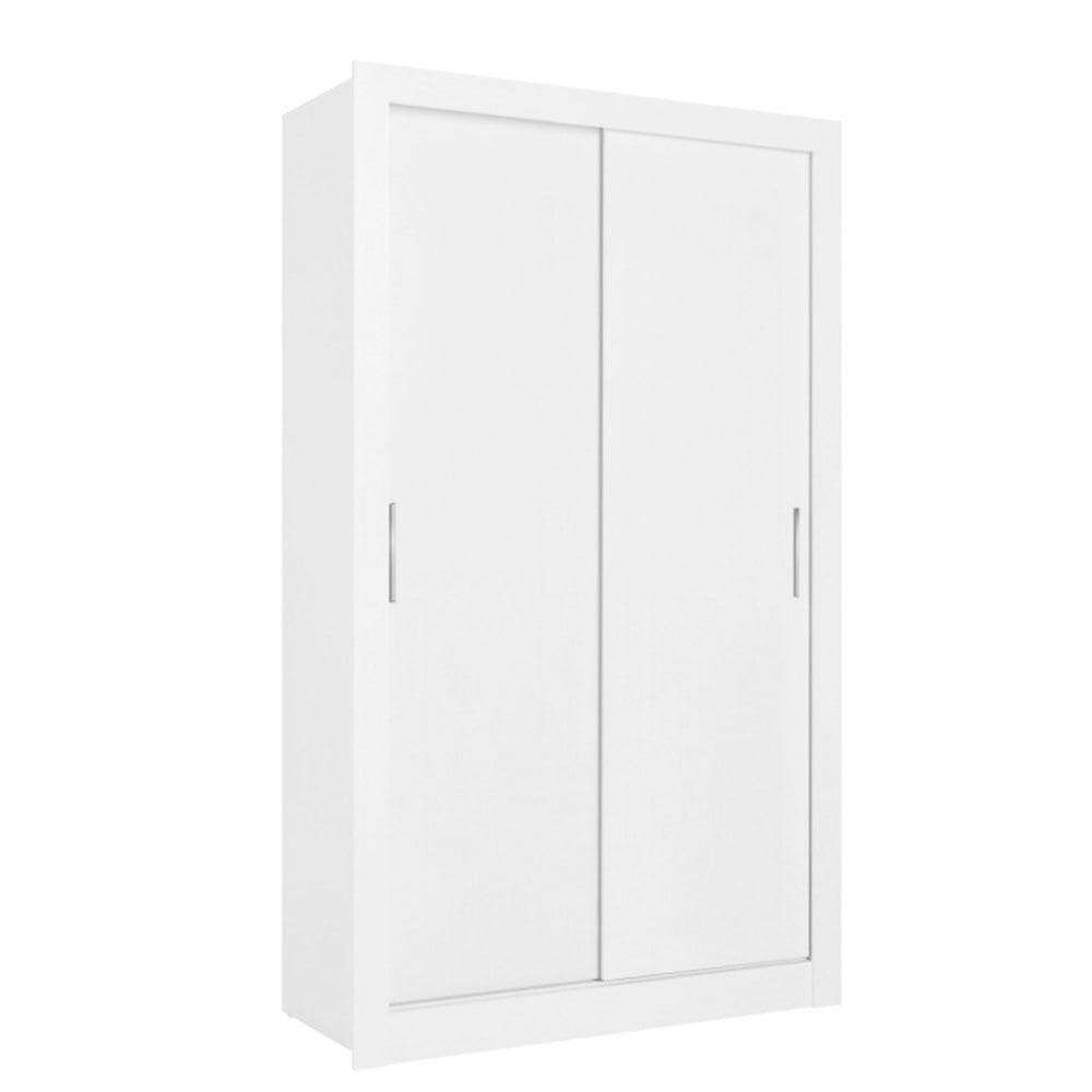 Guarda-Roupa Solteiro THB City, 2 Portas de Correr, Branco, 120 cm