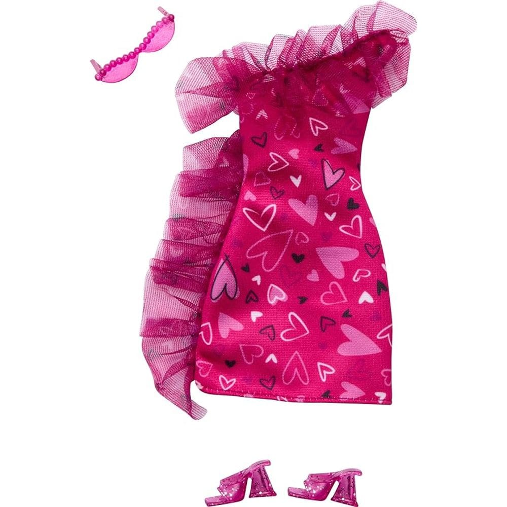 Barbie Fashion complete looks roupas - Vestido rosa MATTEL