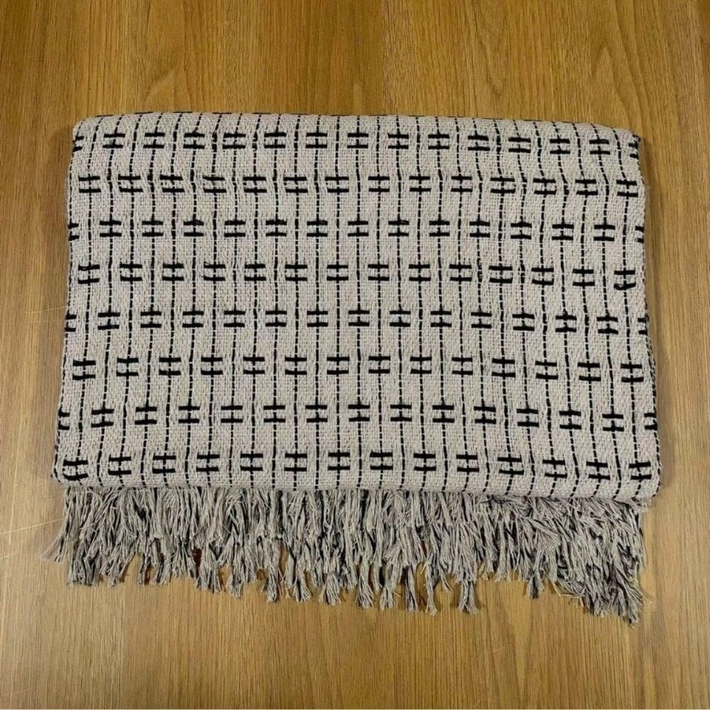 Manta Grande Para Sofá De 2 E 3 Lugares 100% Algodão 2,50x1,80 Capa Protetora De Sofa Gigante Areia-preto