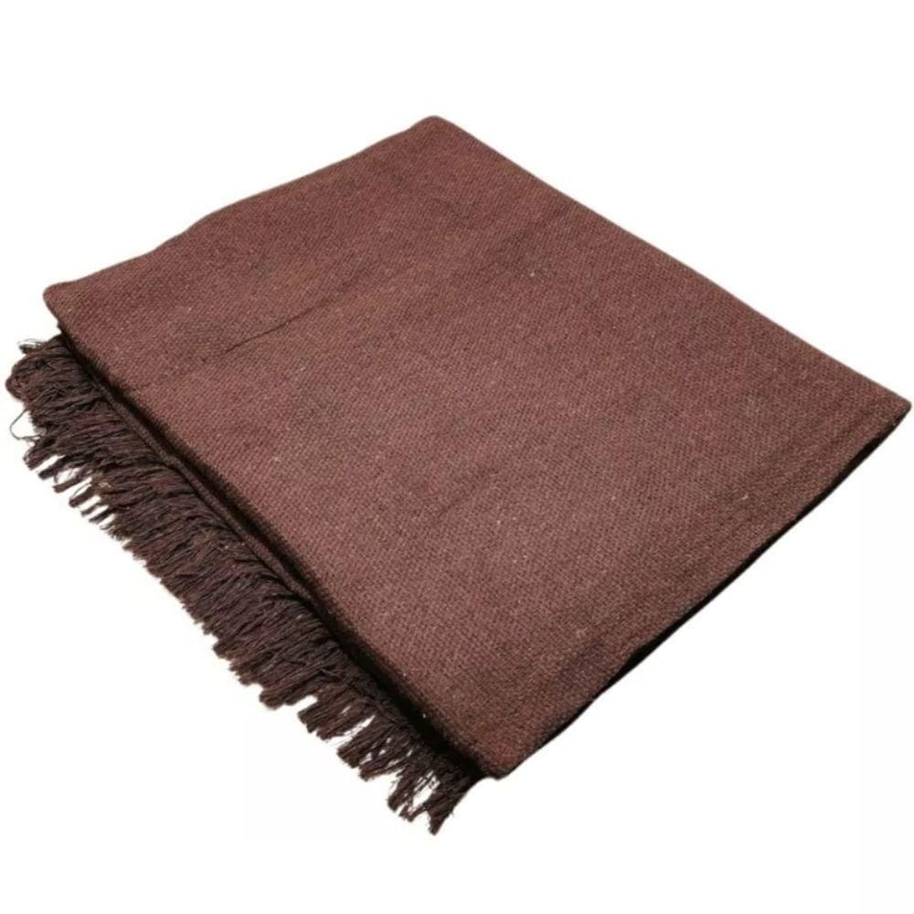 Manta Grande Para Sofá 1,70x2,20 Capa De Sofa Decorativa E Protetora 100% Algodão Marrom