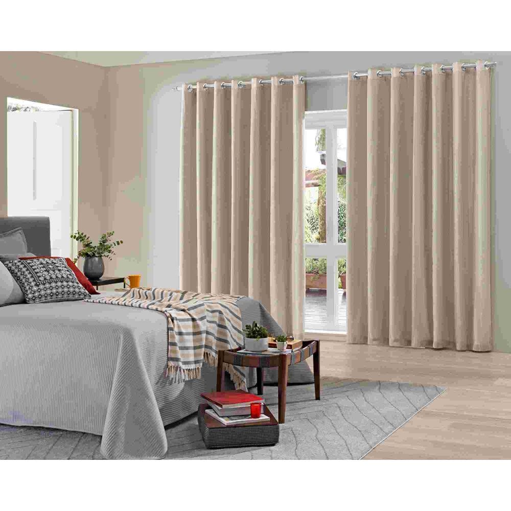 Cortina Duo 5,40 x 2,50 m Partenon Branco Bella Janela