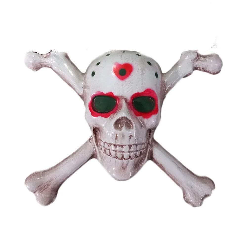 Enfeite Placa Decorativa Pvc Pirata Caveira Pvc