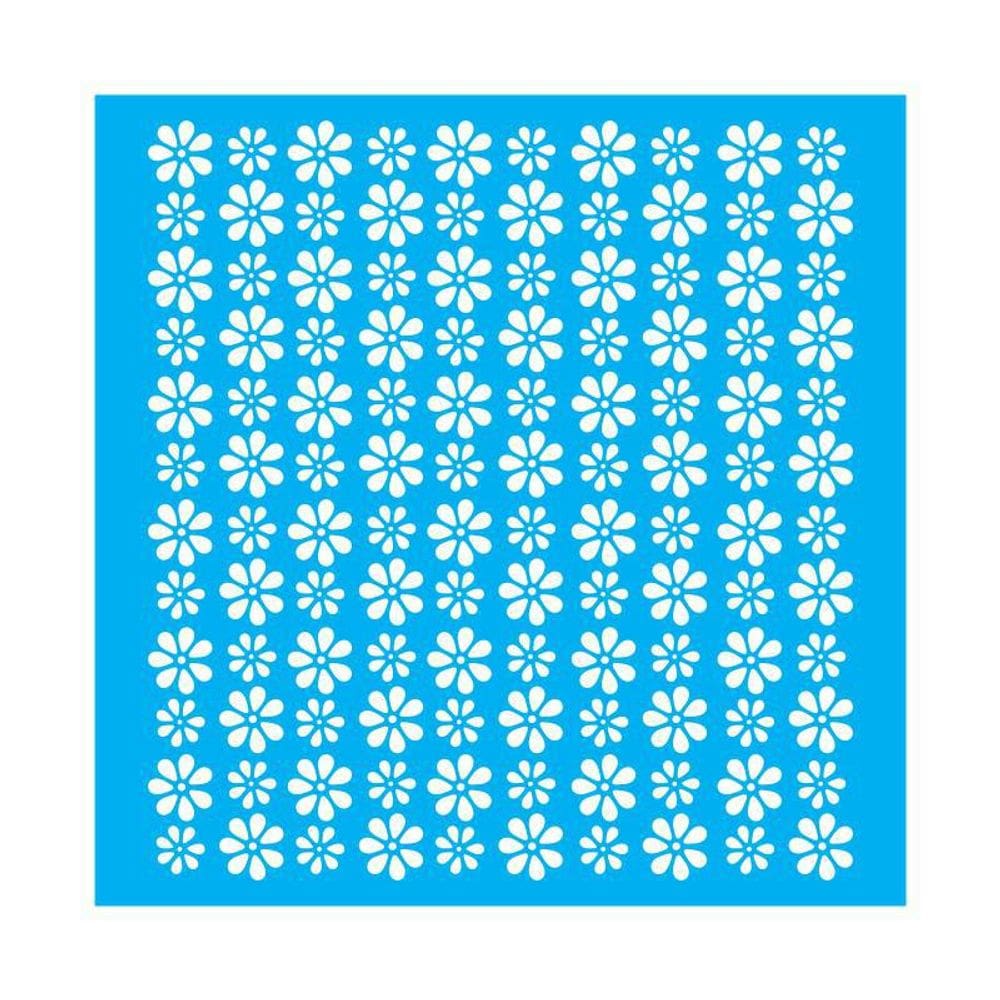 Stencil Tamako Estampa Floral - 30X30Cm - Ref 9724