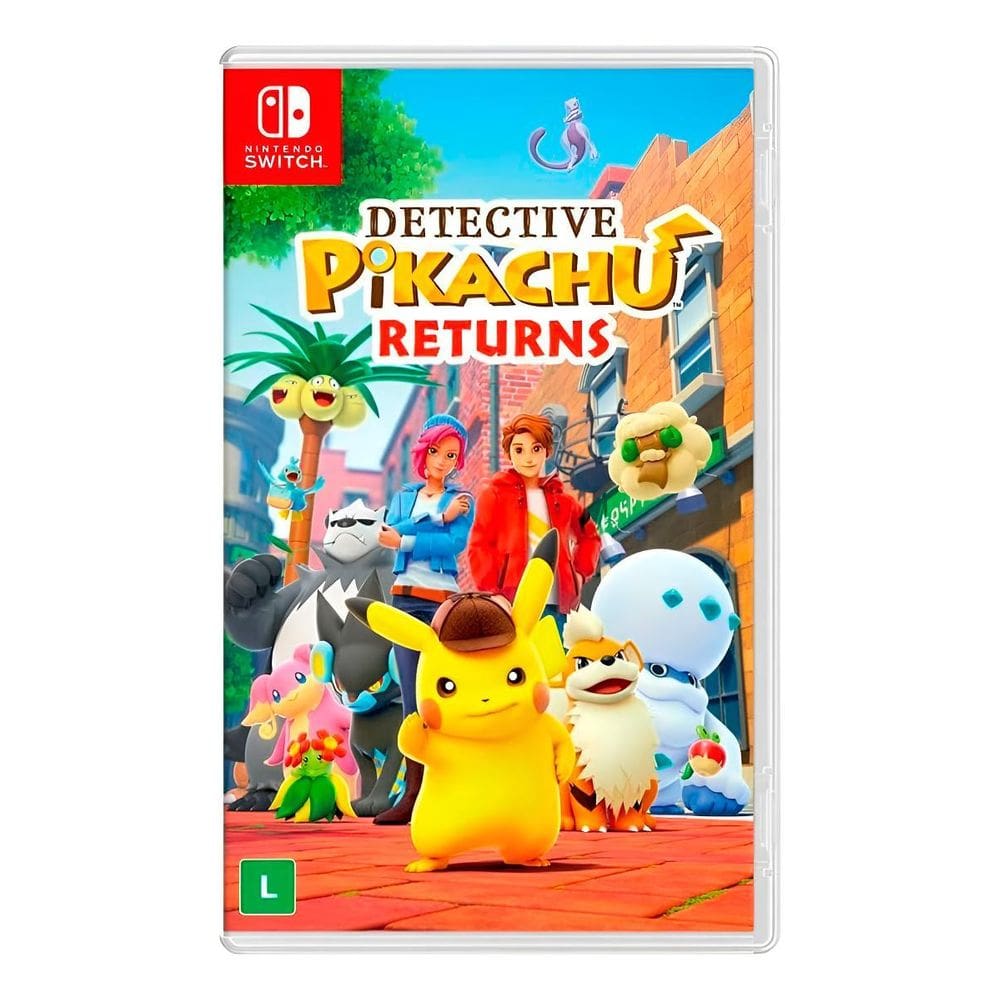 Jogo Detective Pikachu Returns Nintendo Switch Mídia Física