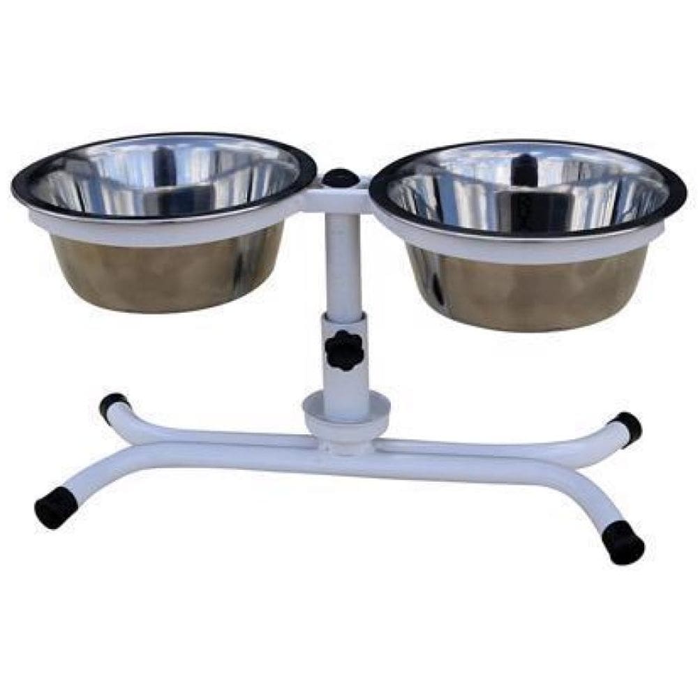 Comedouro Pet Duplo Tigela Inox 900Ml - Fercar