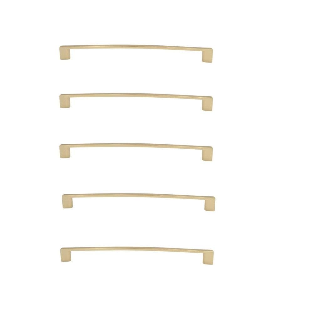 Kit 5 Puxador Dourado Fosco Il 950 Italy Line Metal 224Mm