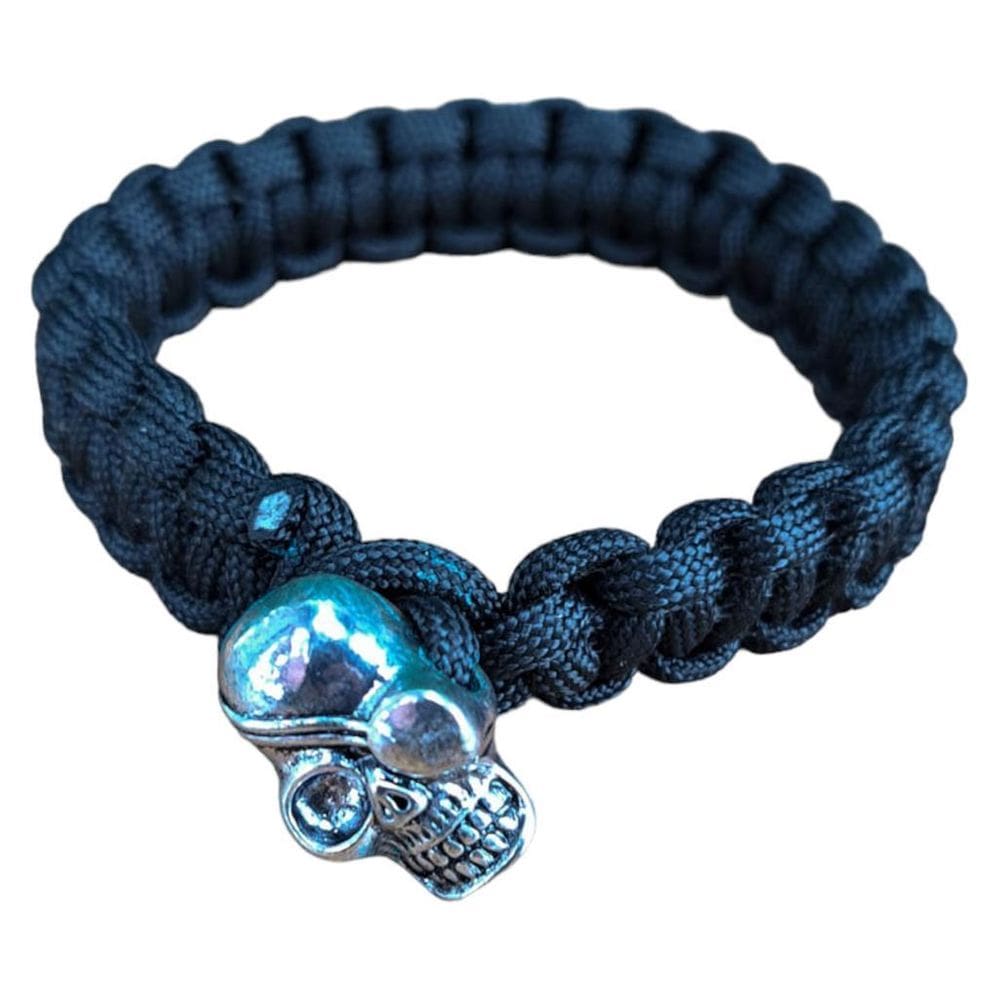 Bracelete Paracord Caveira Preto
