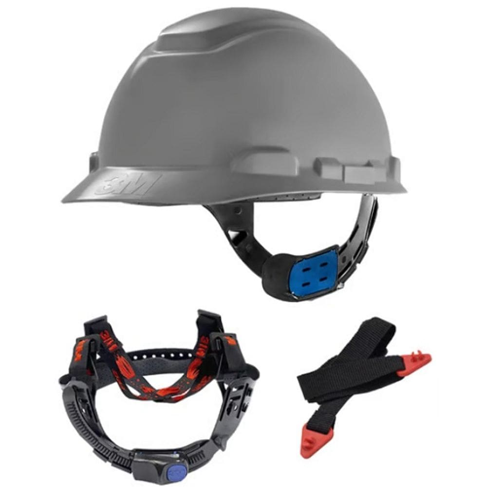 Capacete Segurança 3M H700 C/ Jugular Eletricista Engenheiro Cinza