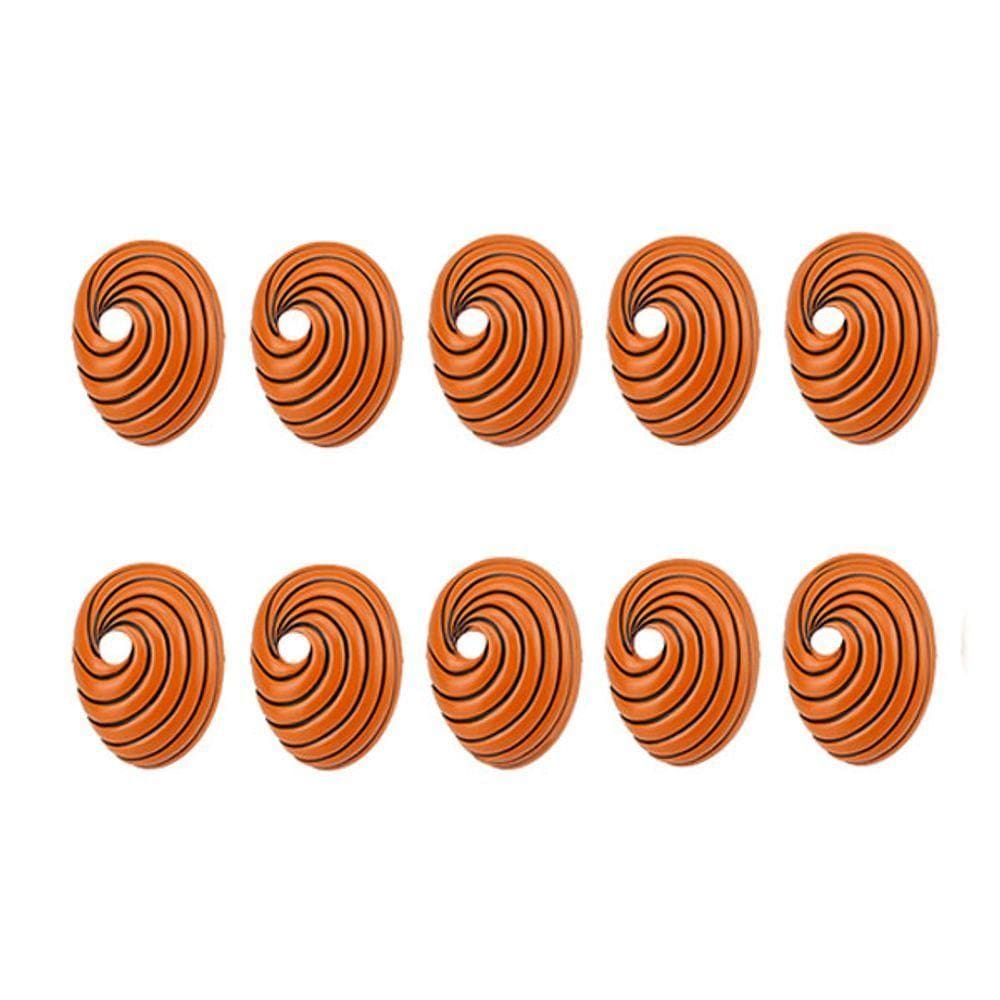 Kit 10 Máscara Anime Naruto Cosplay laranja