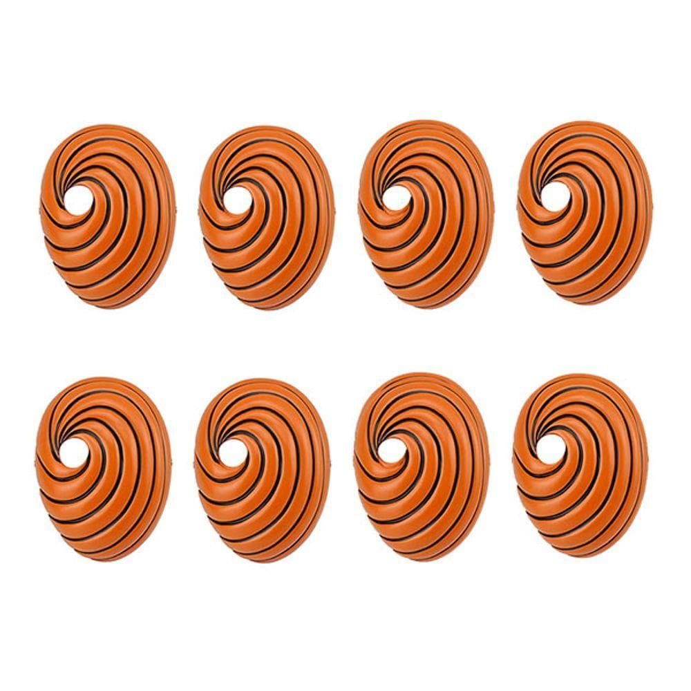 Kit 8 Máscara Anime Naruto Cosplay laranja