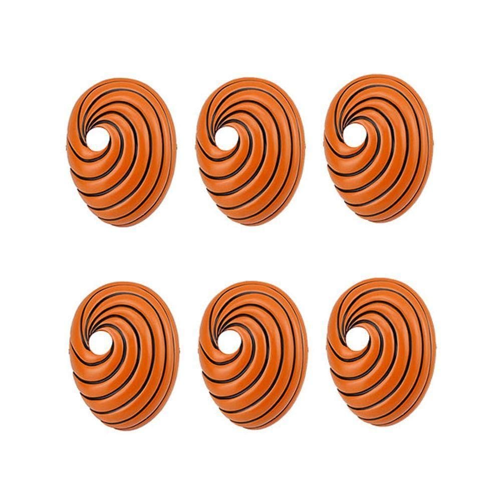 Kit 6 Máscara Anime Naruto Cosplay laranja