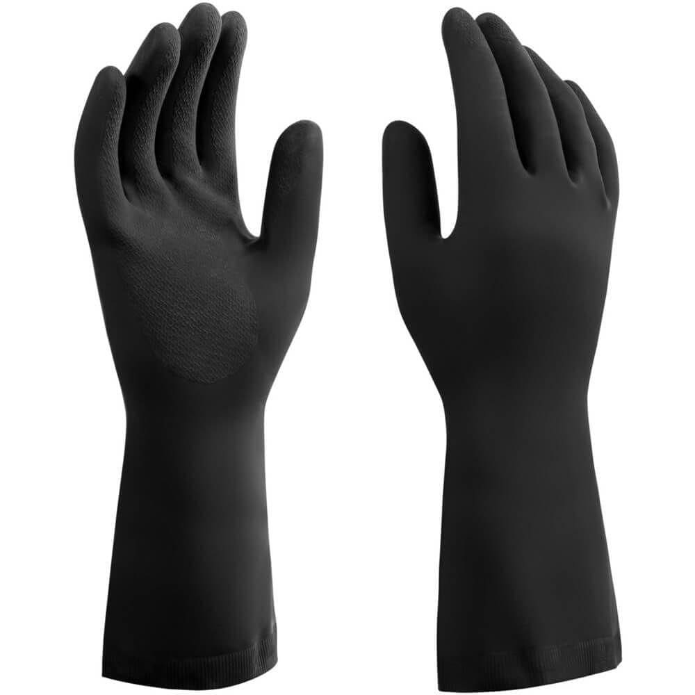 Luva De Latex Anti-derrapante Preta Safetex Pro 157 Tamanho M - Pa27664-7 - Mucambo