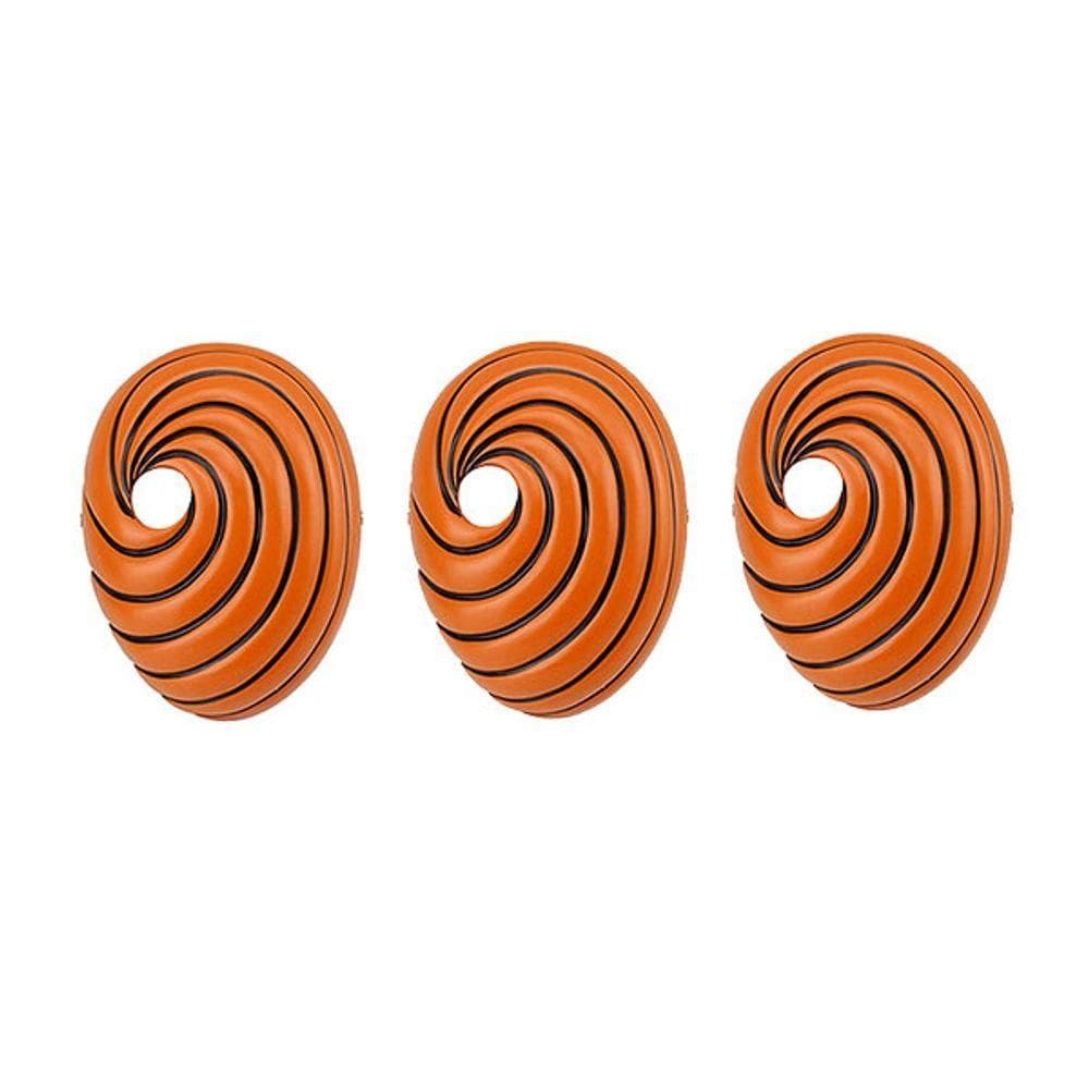 Kit 3 Máscara Anime Naruto Cosplay laranja