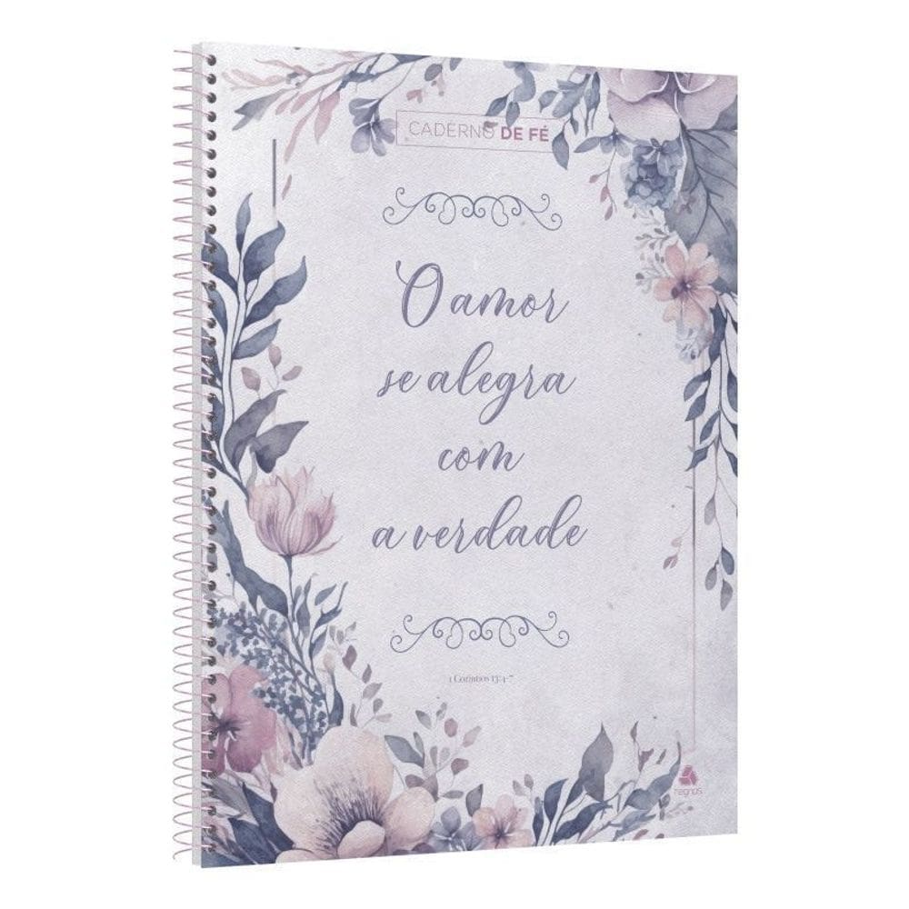 Caderno de Fé - Floral