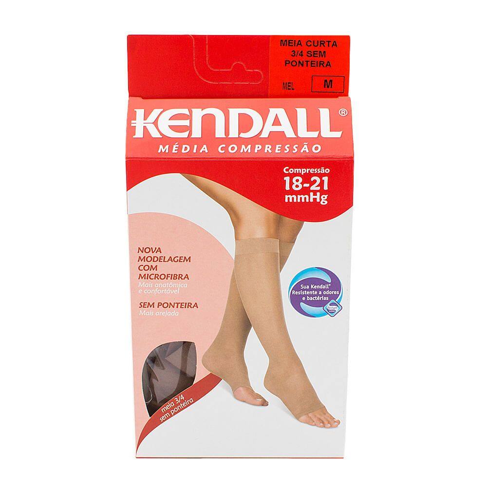 Meia Panturrilha (3/4) Kendall Feminina Média Compressão (18-21mmHg) Ponteira Aberta Tamanho M Cor