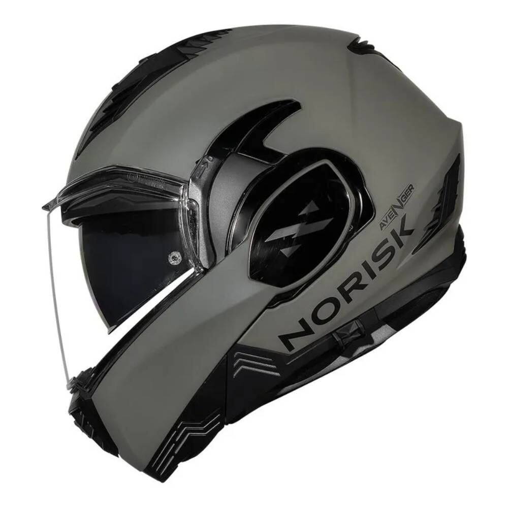 Capacete Norisk Avenger Monocolor Verde Olive Fosco