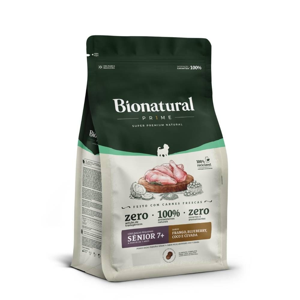 Ração Special Dog Bionatural Prime Raças Pequenas Senior 7+ Frango 2,5Kg