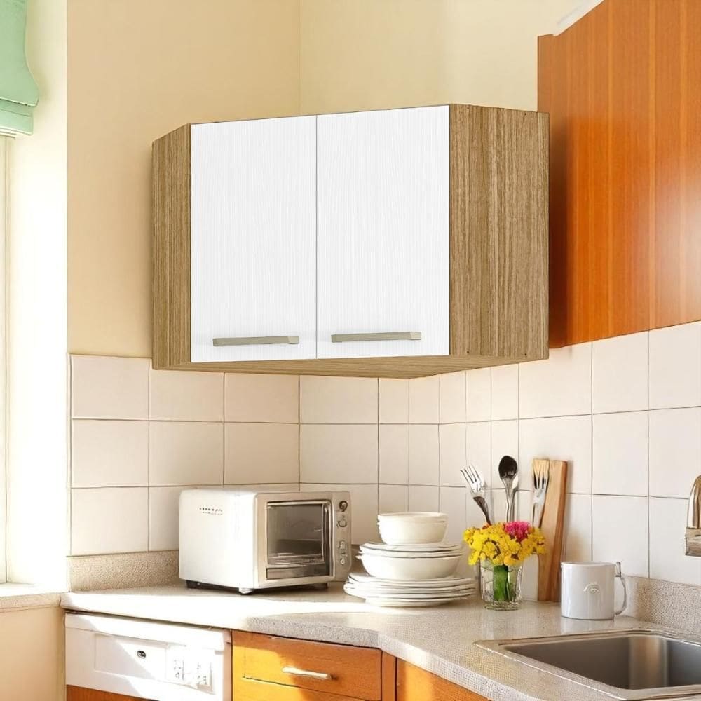 Armário Para Canto Obliquo Lapis Freijó Supremo