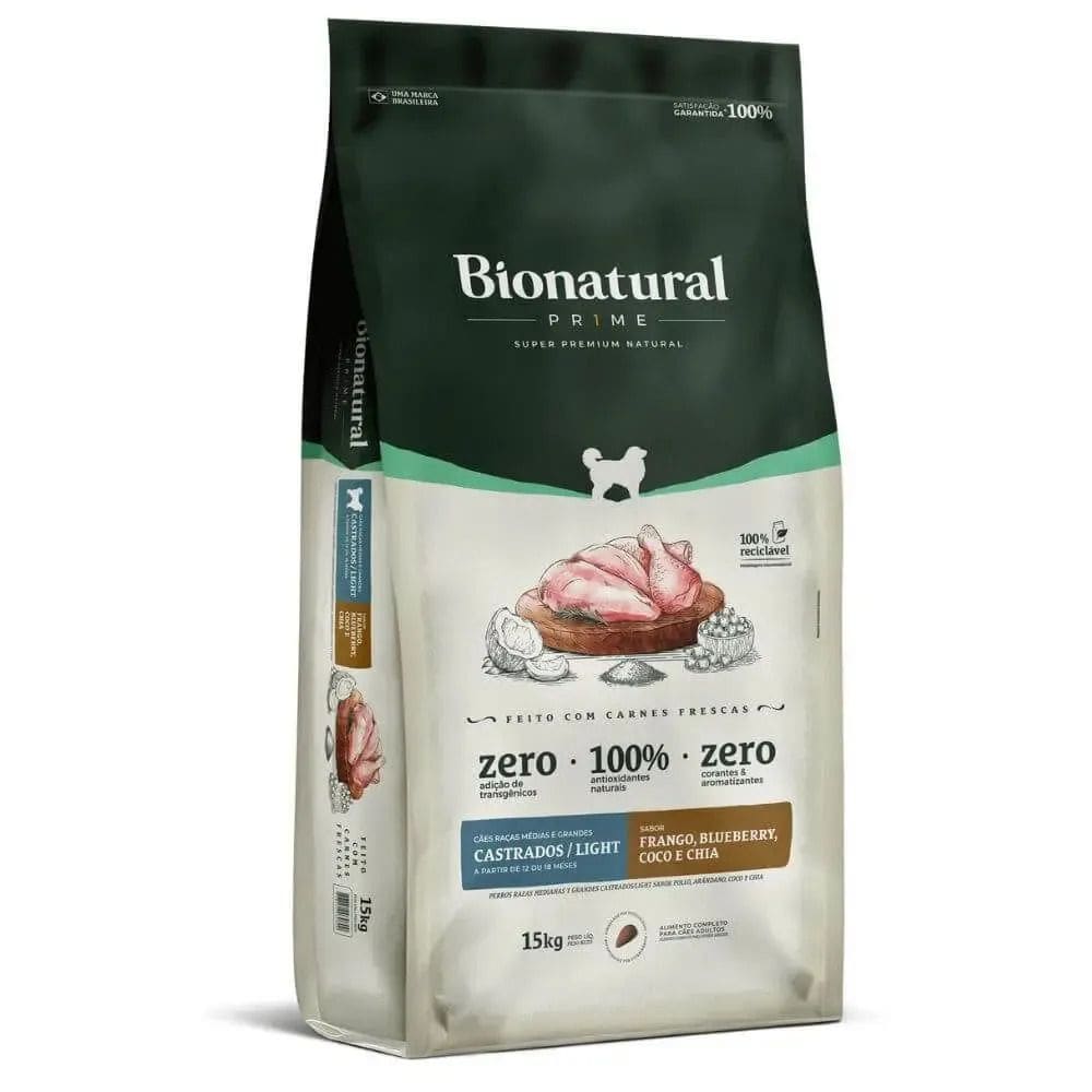 Racao Special Dog Bionatural Prime Raças Medias E Grandes Catrados E Ligth Frango 15Kg