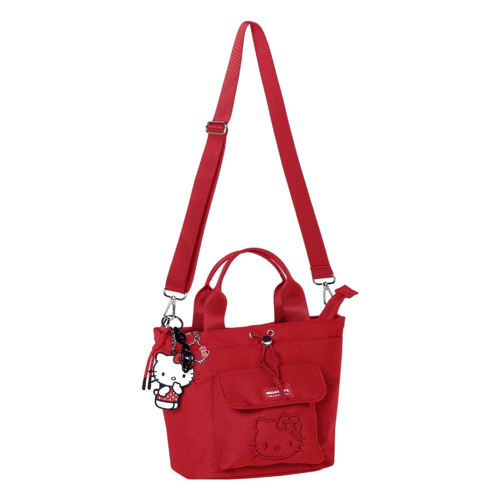 Bolsa Tiracolo Média Hello Kitty Feminina Casual Moderna