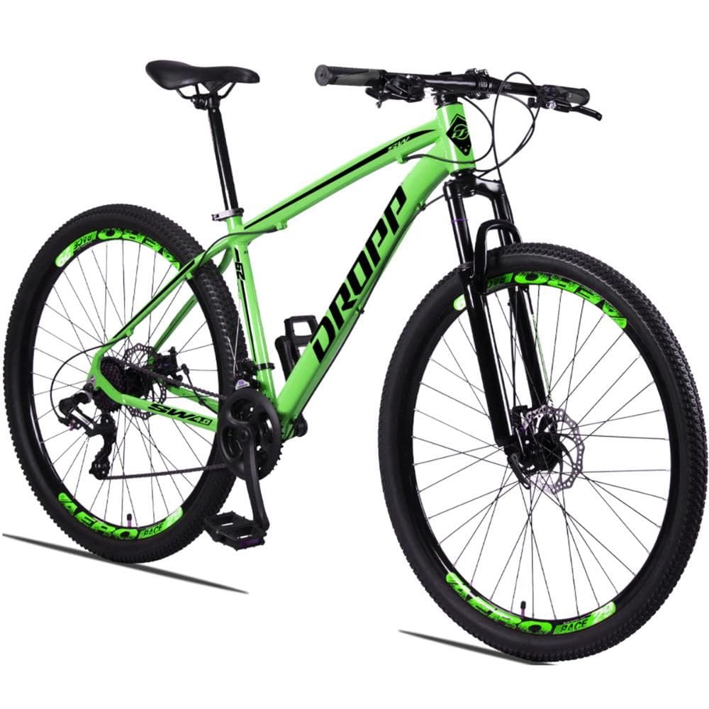Bicicleta Dropp Sw Disc M Aro 29 Susp. Dianteira 24 Marchas - Verde/preto