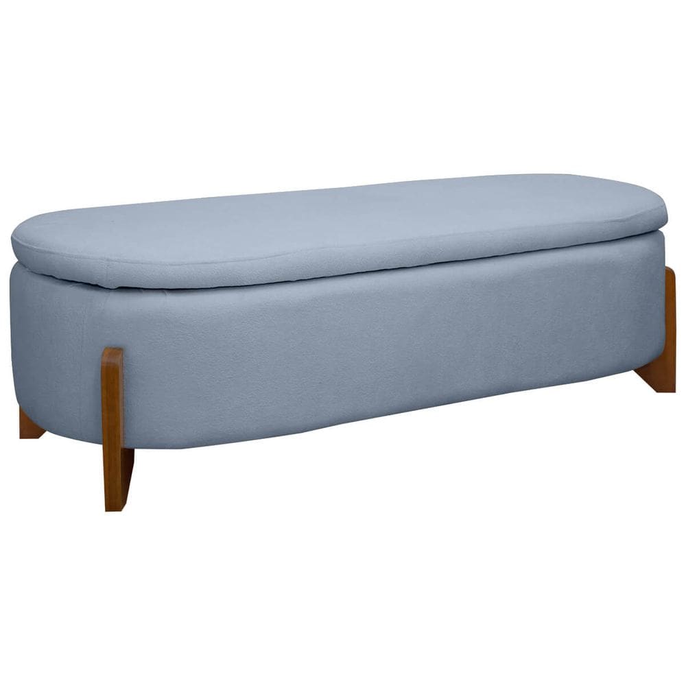 Puff Baú Organizador de Sapatos Thor Para Cama King Size Bouclé