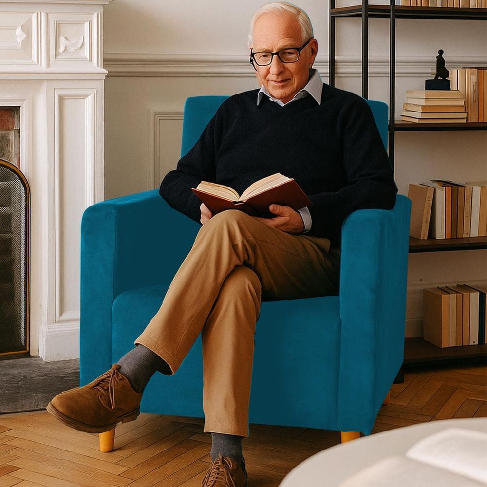 Poltrona Decorativa Sala Ou Escritorio Estela Turquesa