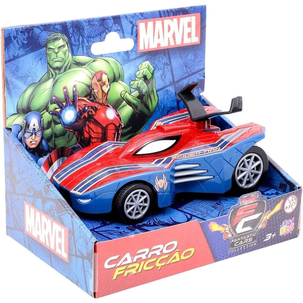 Carrinho - Homem Aranha De Friccao Fantastic Marvel OFFICIAL BRAND COMPA