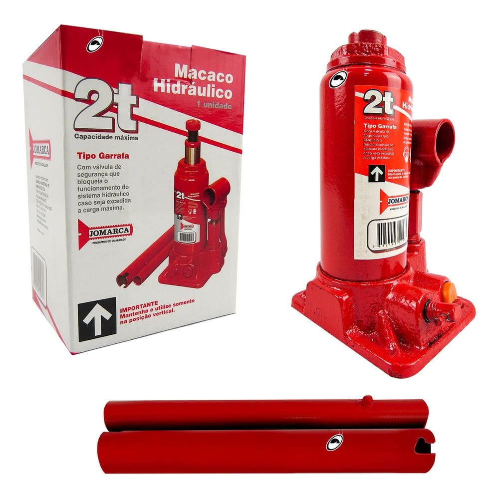 Macaco Hidraulico Garrafa 2 Toneladas Jomarca Haste