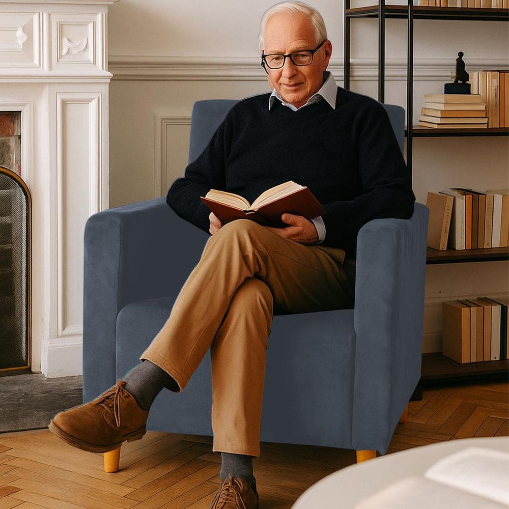 Poltrona Decorativa Sala Ou Escritorio Estela Grafitte